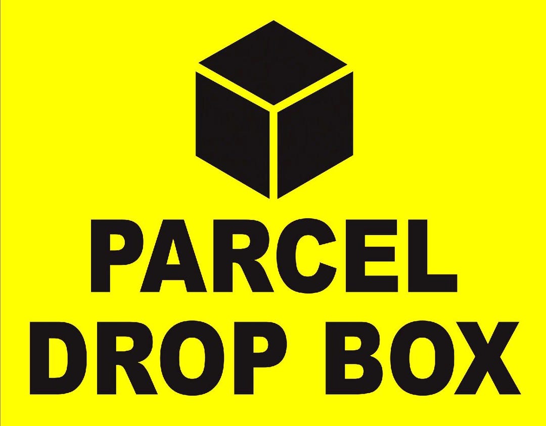 Parcel Deliveries Drop Box Delivery Here Box Business Office Home ...
