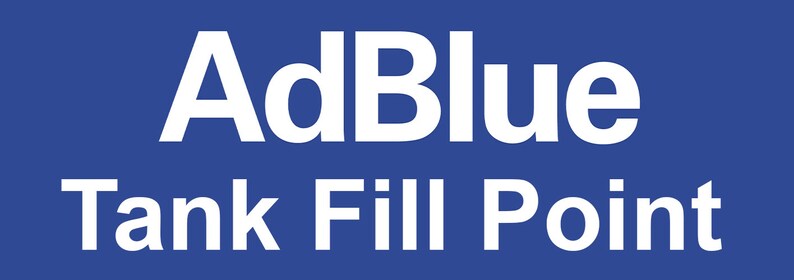SET of 3 _ Warning Adblue ADBLUE Ad Blue Only Tank Fill Point Signs ...