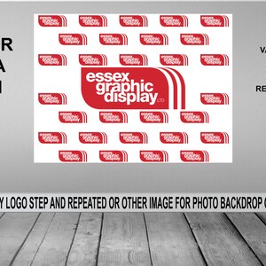 Personalised Company Name Logo Poster Photography Photo Backdrop Banner for Business / Event Launch Party Birthday Scene Prop Setter Decor