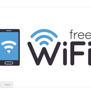 Notice Sign Free Wi-Fi Wifi Available Here Business Retail Shop Taxi Salon Cafe Window Self Adhesive Gloss Sticker Decal Sign 165mm x 65mm