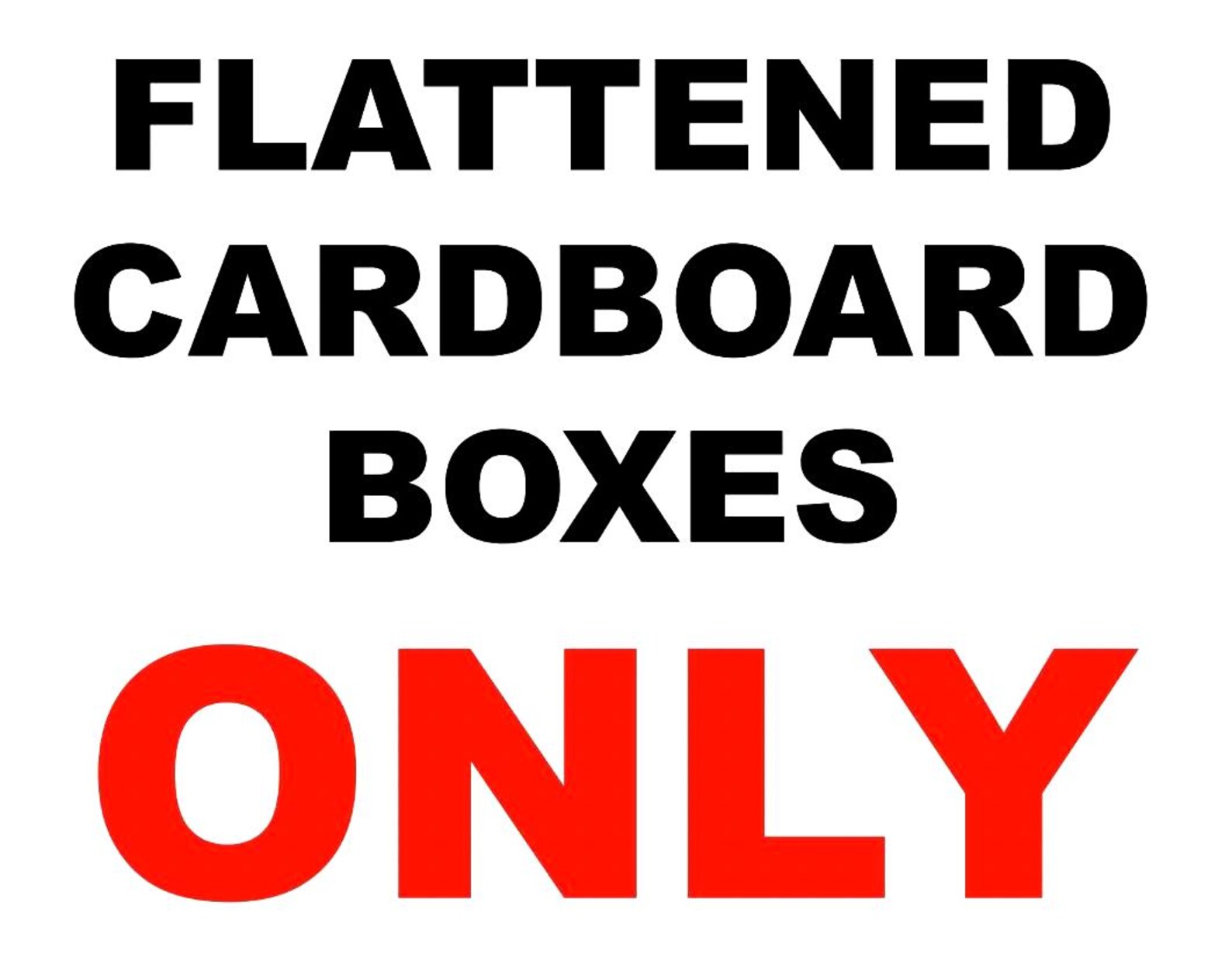 Flattened Cardboard Boxes Only in Bin Recycling Business Office ...