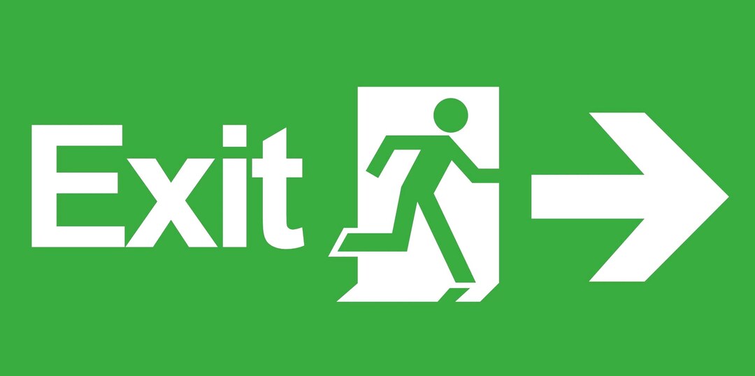Emergency Exit Right Arrow Health Safety Sign Notice Signage Printed ...
