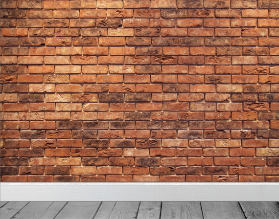 Brick Wall Effect Wallpaper Mural Wall Room Backdrop Scene Setter Bedroom  Office Retail Decor Decoration Various Sizes Fit With Paste - Etsy