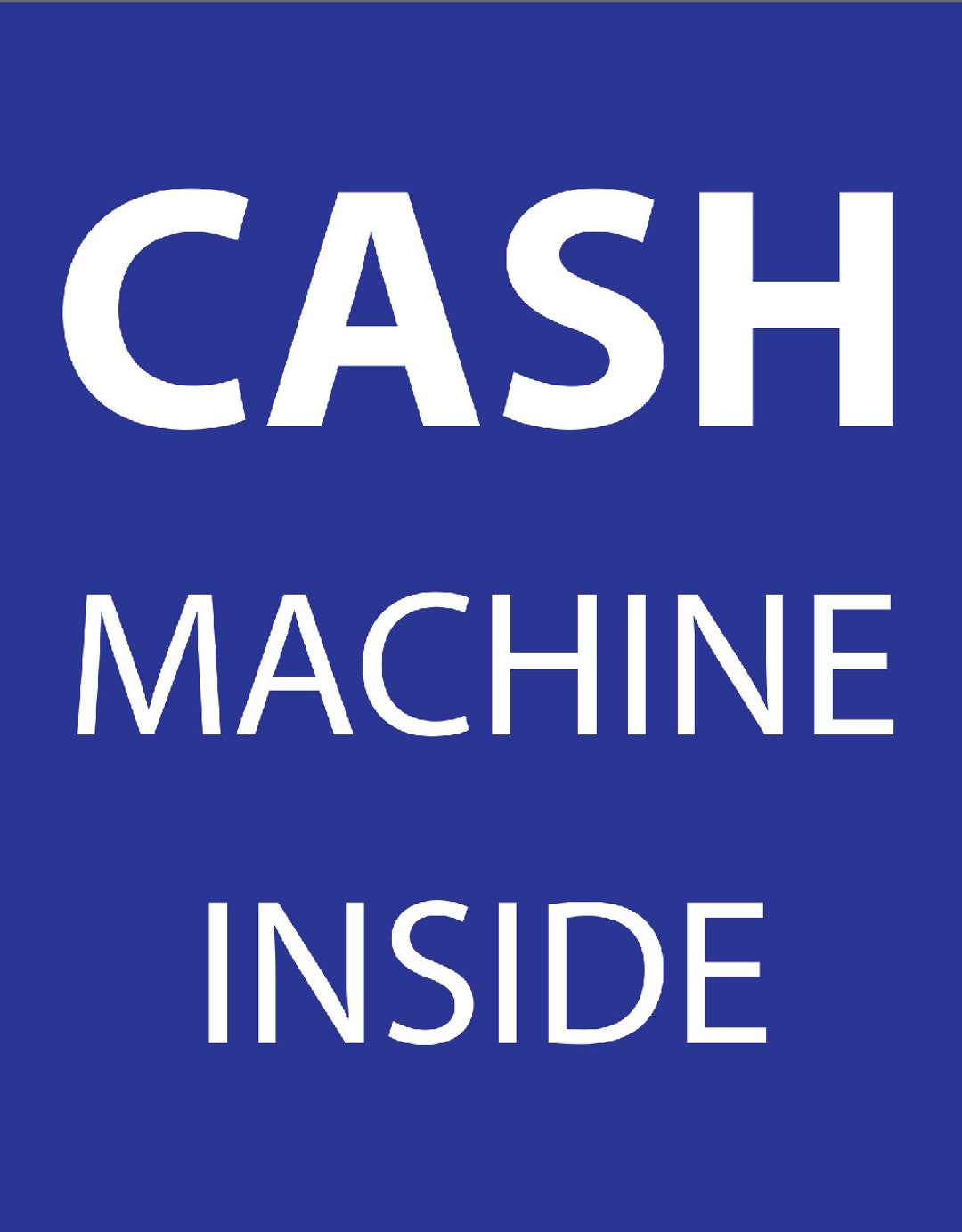 Adhesive Sticker Decal ATM Cash Machine Inside Business Retail Advice ...