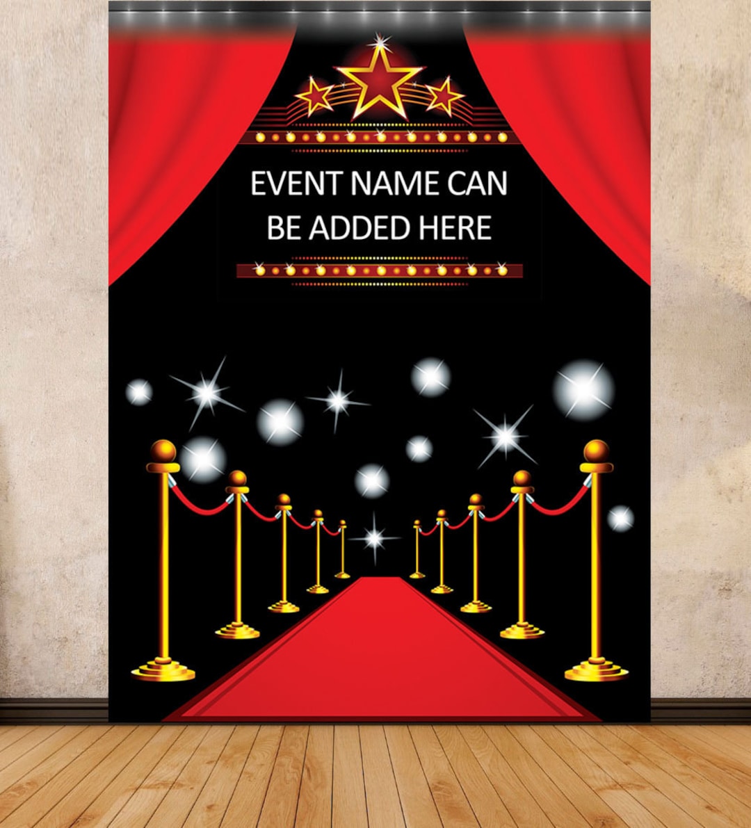 Any TEXT LARGE Party VIP Hollywood Paparazzi Theme Red Carpet Backdrop  Scene Setter Banner Birthday Event Decor Decoration Photo - Etsy, image size:1080x1191