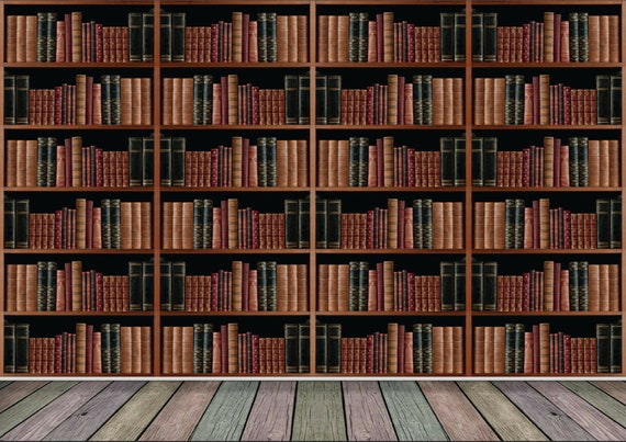 Vintage Library Wallpaper