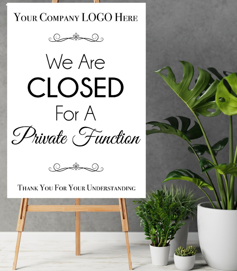 Private Function Sign Fun Business Sign Board With Company Logo Printed Business Foamex Rigid ...