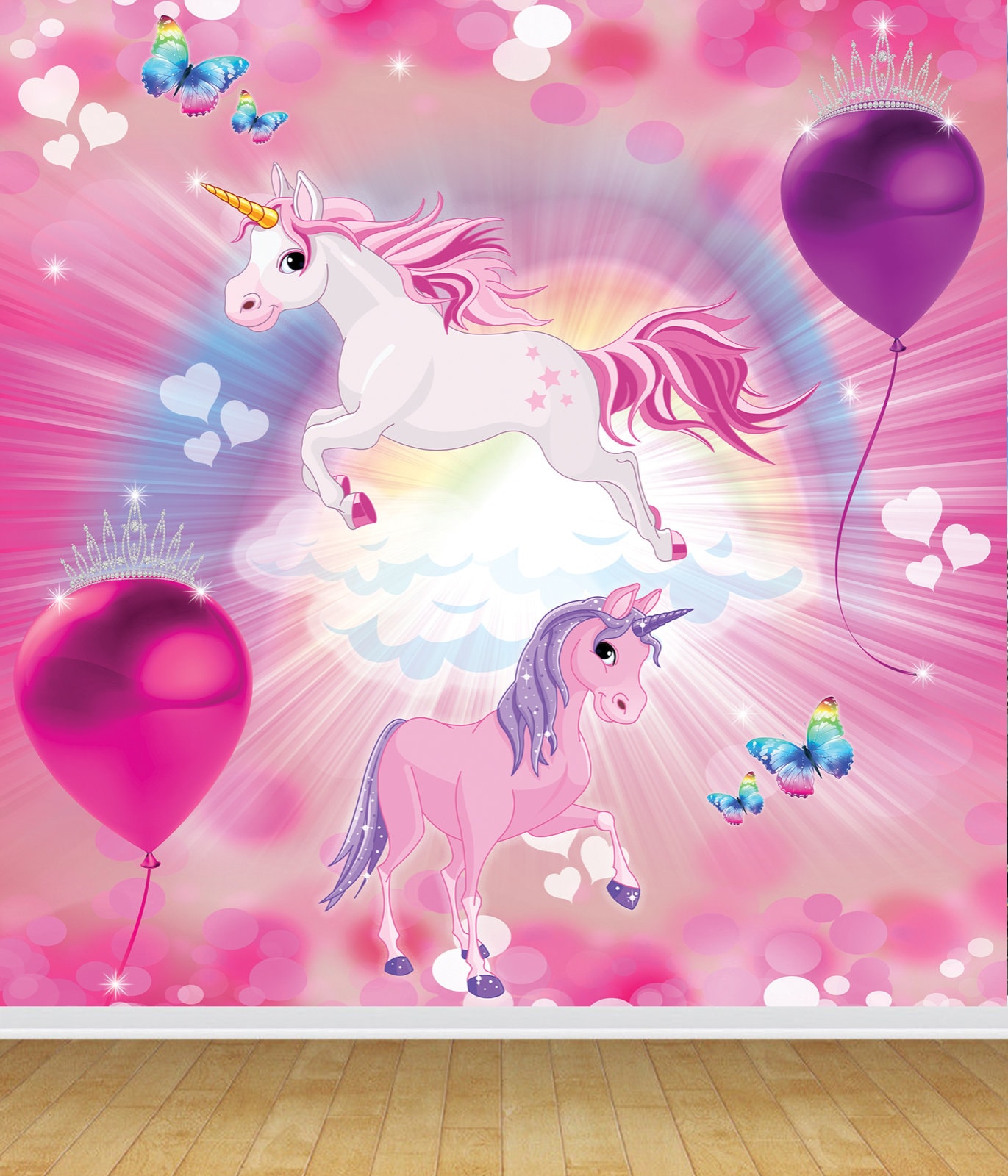 Pink unicorn wallpaper deals