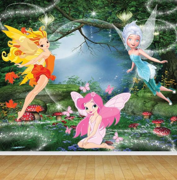 Enchanted Magical Forest Fairies Fairy Wallpaper Mural Bedroom - Etsy Australia Enchanted Magical Forest Fairies Fairy Wallpaper Mural Bedroom - Etsy Australia