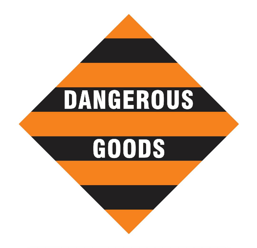 WARNING DANGEROUS CARGO 木製看板 Warning dangerous cargo - gangway