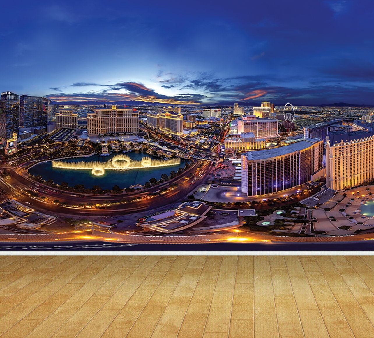 Casino Las Vegas Night Scenic Wallpaper Hotels View Wallpaper Mural