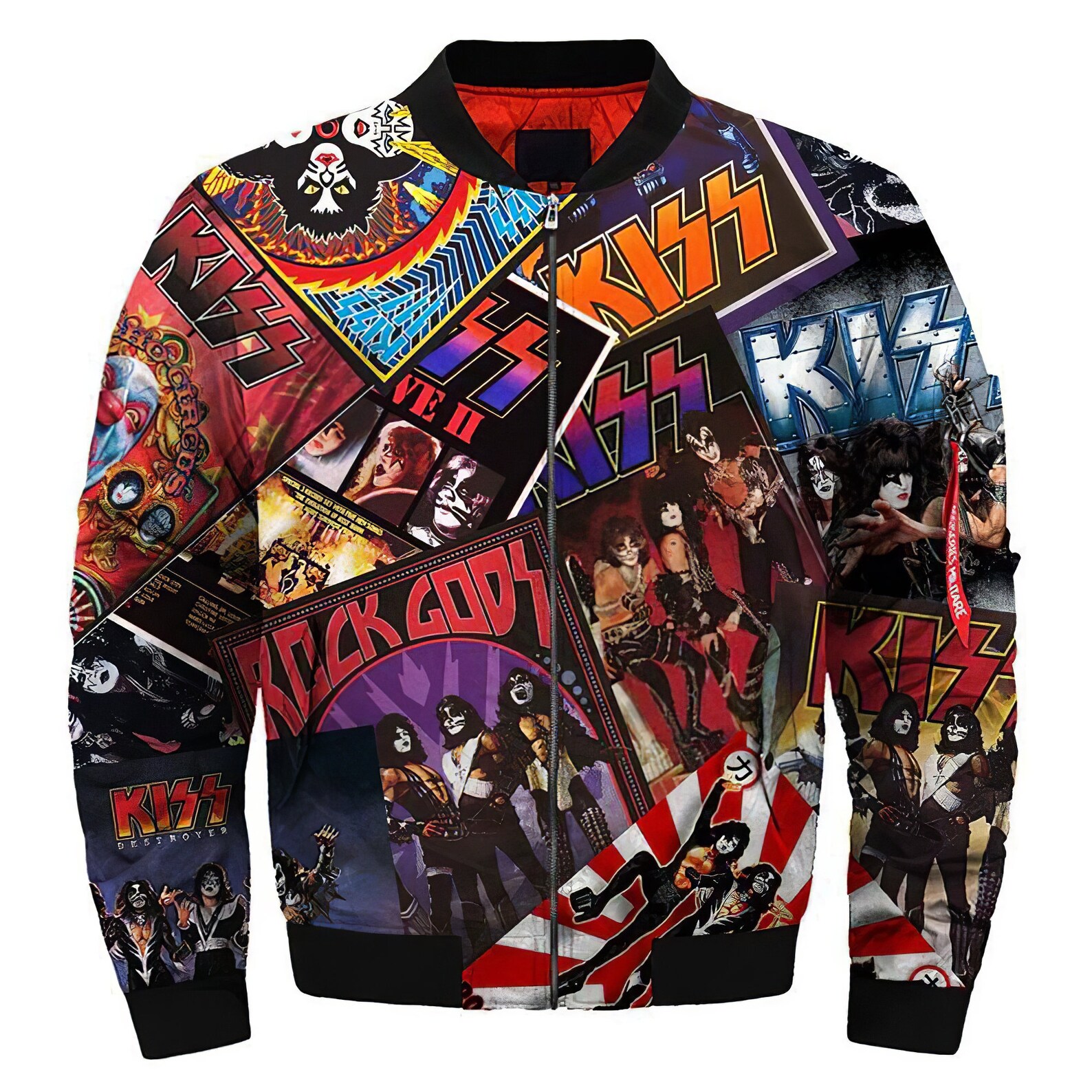 Kiss Band 3D Bomber Jacket Kiss Band Bomber Jacket Bomber Etsy