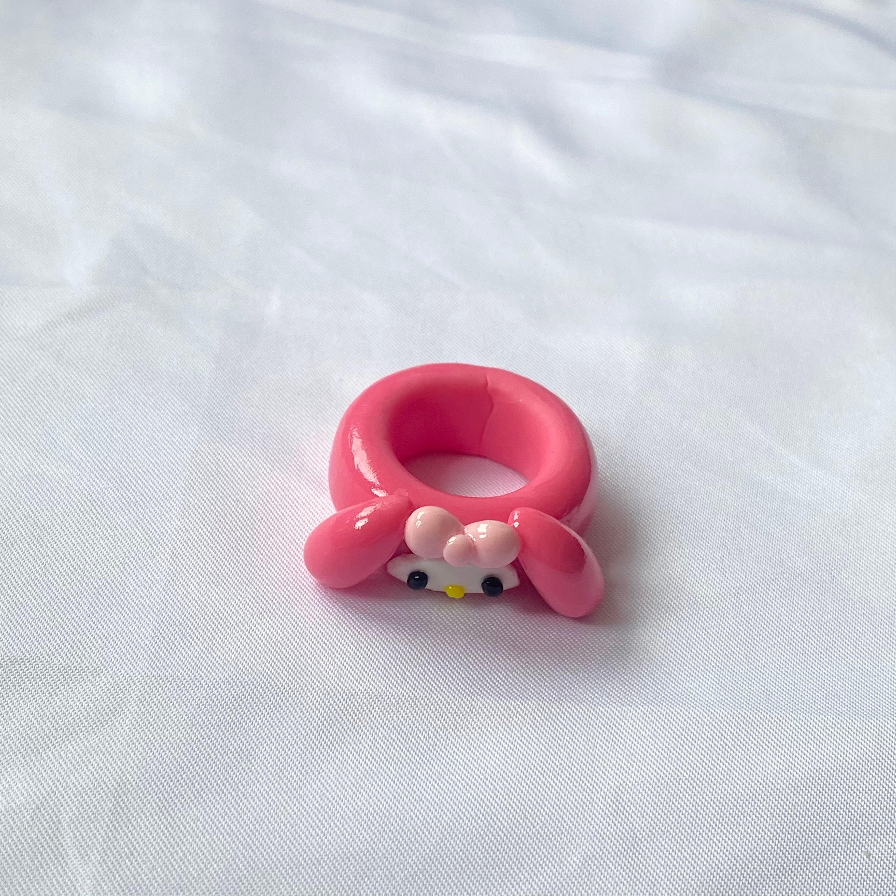 Sanrio collection clay rings my melody version .2 Etsy