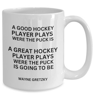 Hockey mug , Gift for hockey player, Hockey dad coffee cup, Outdoor sport lover gift, Hockey coach mug, Hockey quote, Birthday, Graduation