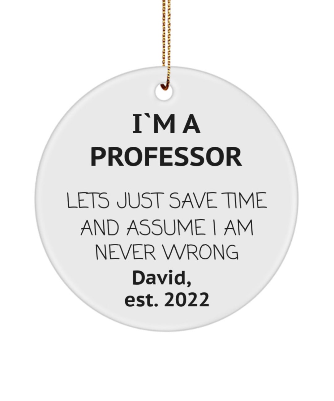 Personalized Professor Gift, New Professor, Gift for Professor
