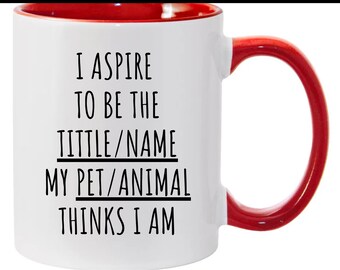 Custom occupation, Ceramic mug, Pet, Animal, Coworker, Birthday, Pet lover,