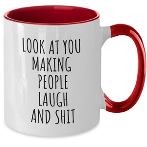 Comedian gift, Gift for comedy lover, Funny coffee mug, Standup comic, Making people laugh, Birthday, Coworker, Father&#39;s day, Dad joke, Mom