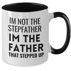 Regalo para padrastro, taza de café para padrastro, regalo divertido para padrastro, día del padre para padrastro, regalo de hijo, regalo de hija para padrastro, padrastro