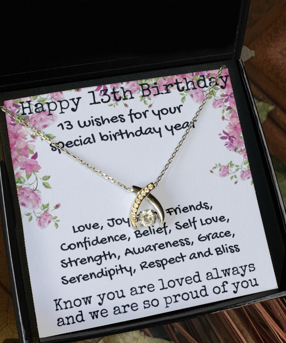 Personalized 13 Year Old Girl Gift, 13th Birthday Gift For Daughter