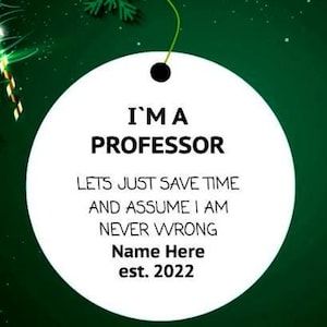 Niestandardowy prezent dla profesora, nowy profesor, prezent dla profesora, ozdoba profesora, prezent z podziękowaniami dla profesora