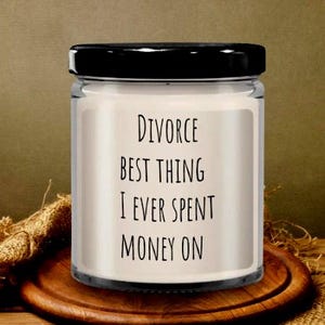 Funny Divorce Gift, New Beginnings Gift, Funny Candle, Break Up Gift, Divorce Candle, Divorce Celebration, Just Divorced, Joke, Celebration