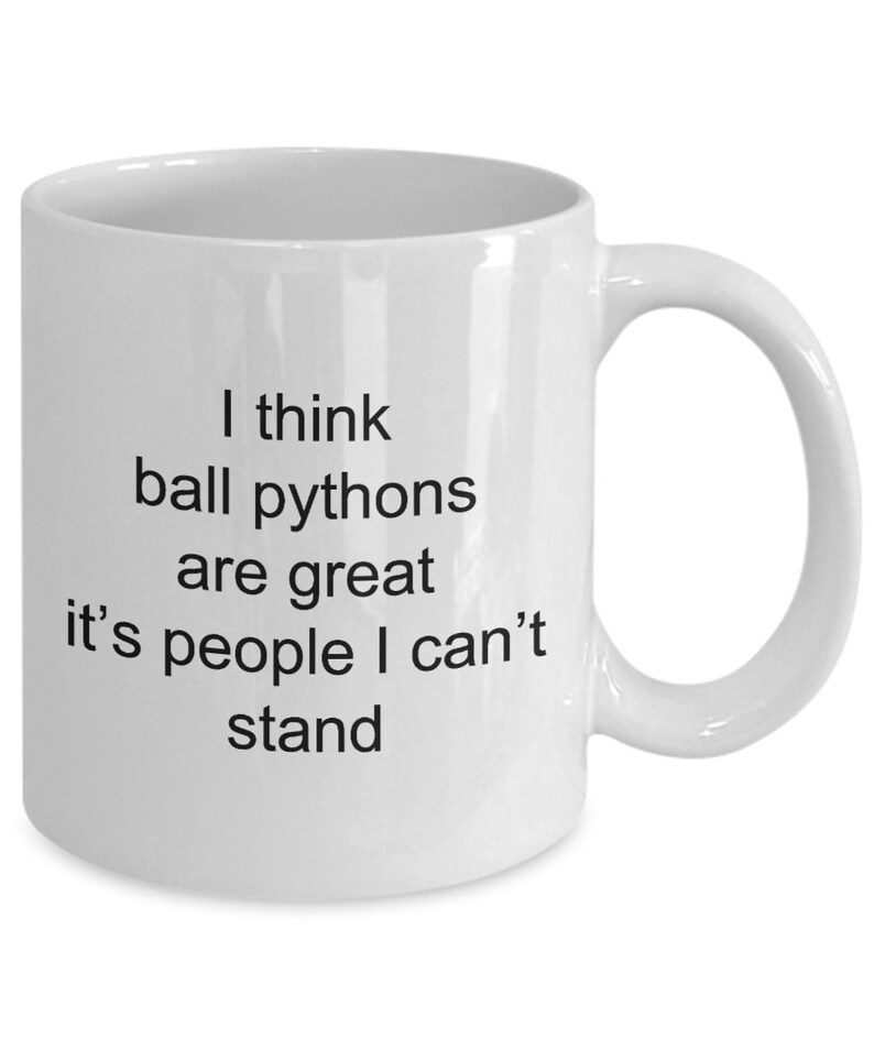Ball Python Cup Ball Pythons, Snakes, Royal Python, Great Gift, Birthday, Snake Lover ...