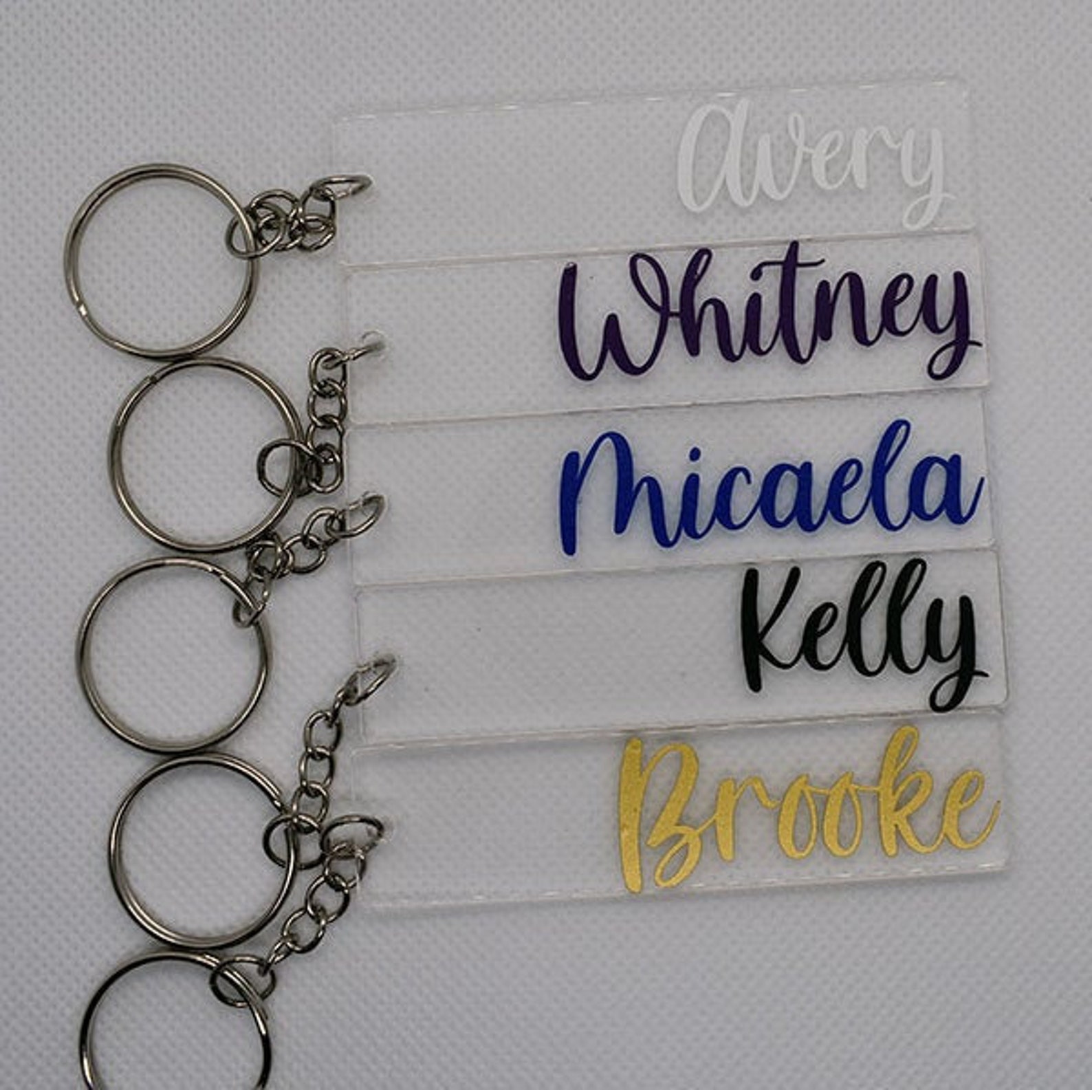 Personalized Name keychain Etsy