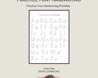 Handschrift Übungsblatt Sofort Download Printable