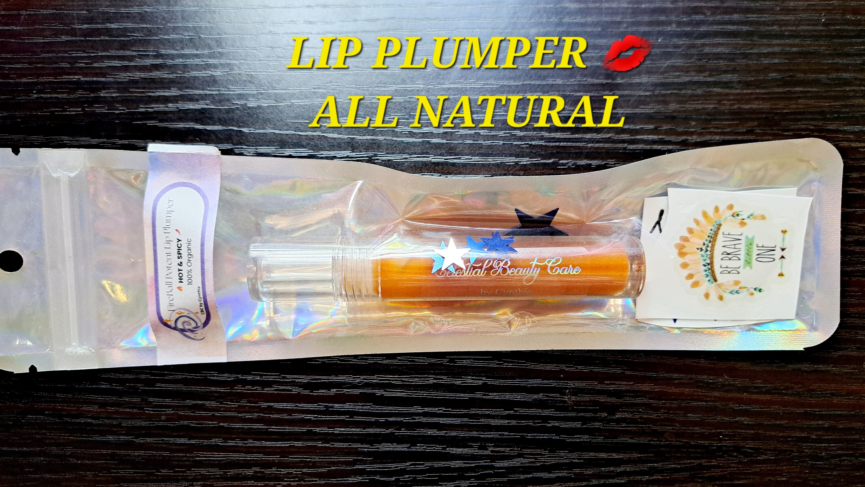 Fireball Organic Lip Plumper Made With Real Cayenne Pepper/collagen