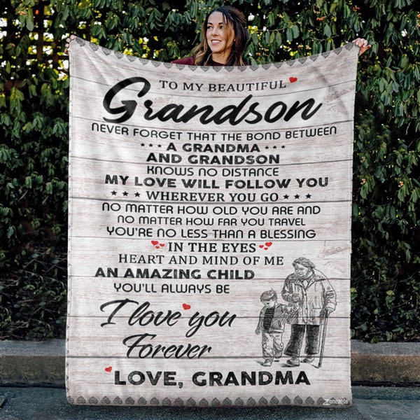 Blanket for Granddaughter From Grandma and Grandpa Etsy