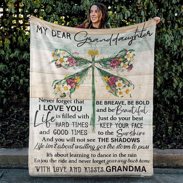 Blanket for Granddaughter From Grandma and Grandpa Etsy