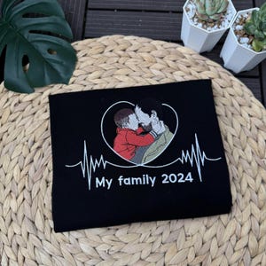 Embroidered t shirt, Custom embroidered photo shirt, custom embroidered tshirt, Custom embroidered photo