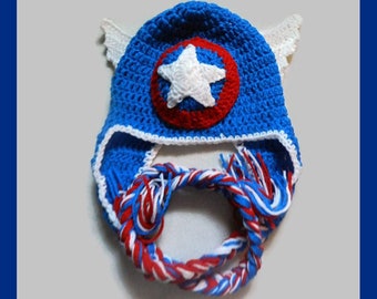 Captain America Baby, Toddler, Child, Teen, Adult Made to Order