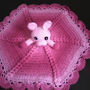 Pig Lovey Blanket Security Blanket Baby Blanket Cuddle Toy Ready To Ship