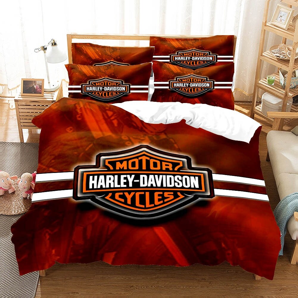Harley Davidson Bedding Set Harley Davidson Duvet Covers Etsy