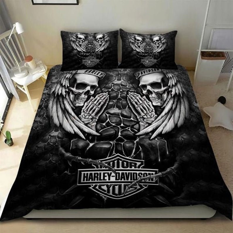 Harley Motorcycle Bedding Set American Chopper Duvet Cover Etsy