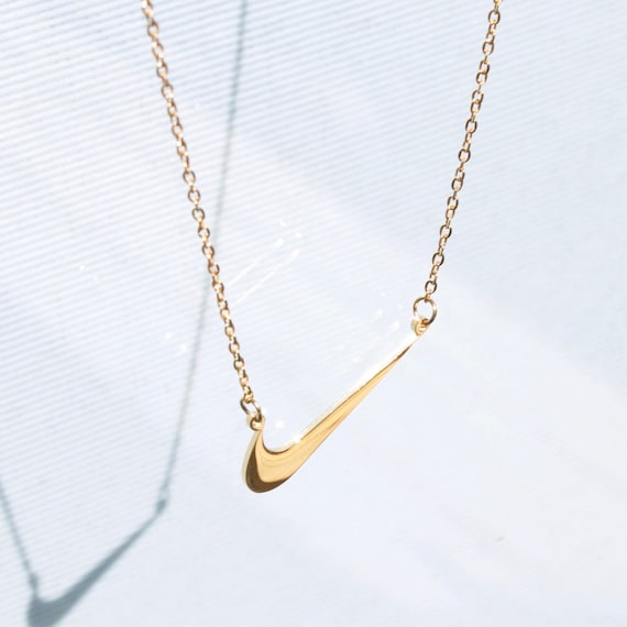 Nike necklace / gold necklace / inspired by Nike / silver necklace / chain necklace / minimalistic jewelry / everyday jewelry