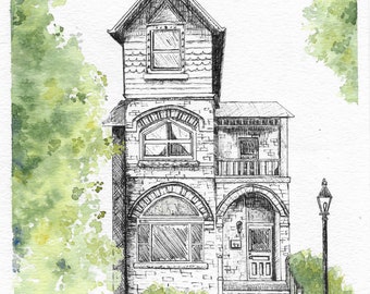 Home Sweet Home Watercolor Print