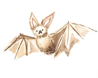 Little Brown Bat Print