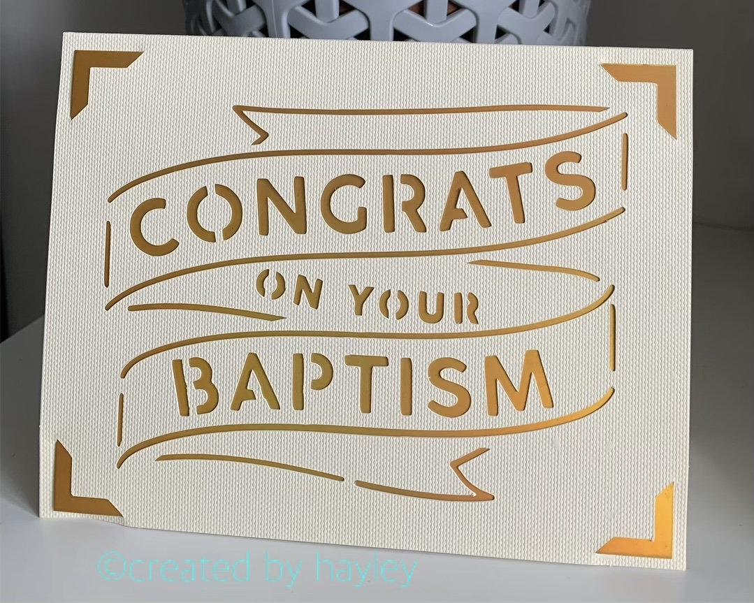 Congrats on your baptism card | Etsy