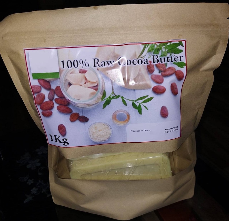 100% Raw Cocoa Butter From Ghana - Etsy
