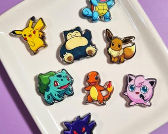 Kawaii Monster Acrylic Focal Beads | Double-Sided Character Charms for Crafts
