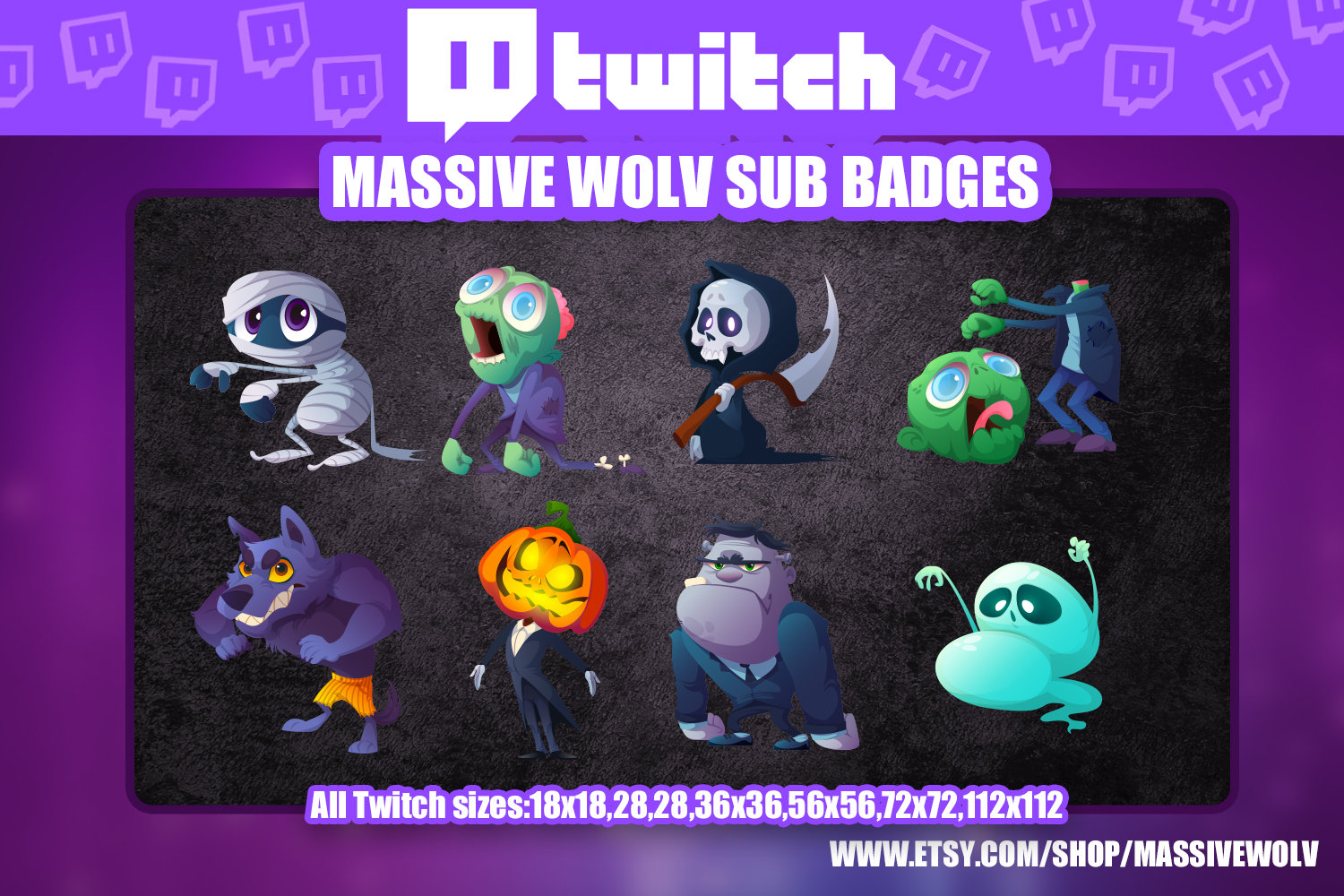 Massive Wolv Dragon Ball Sub Bits Twitch Badges by MassiveWolv on