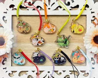 Pirate Anime Cat Loaf Charms