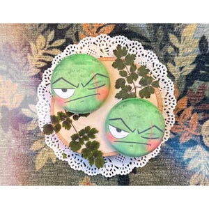 Pirate Anime Swordsman Moss Ball Plush Pin