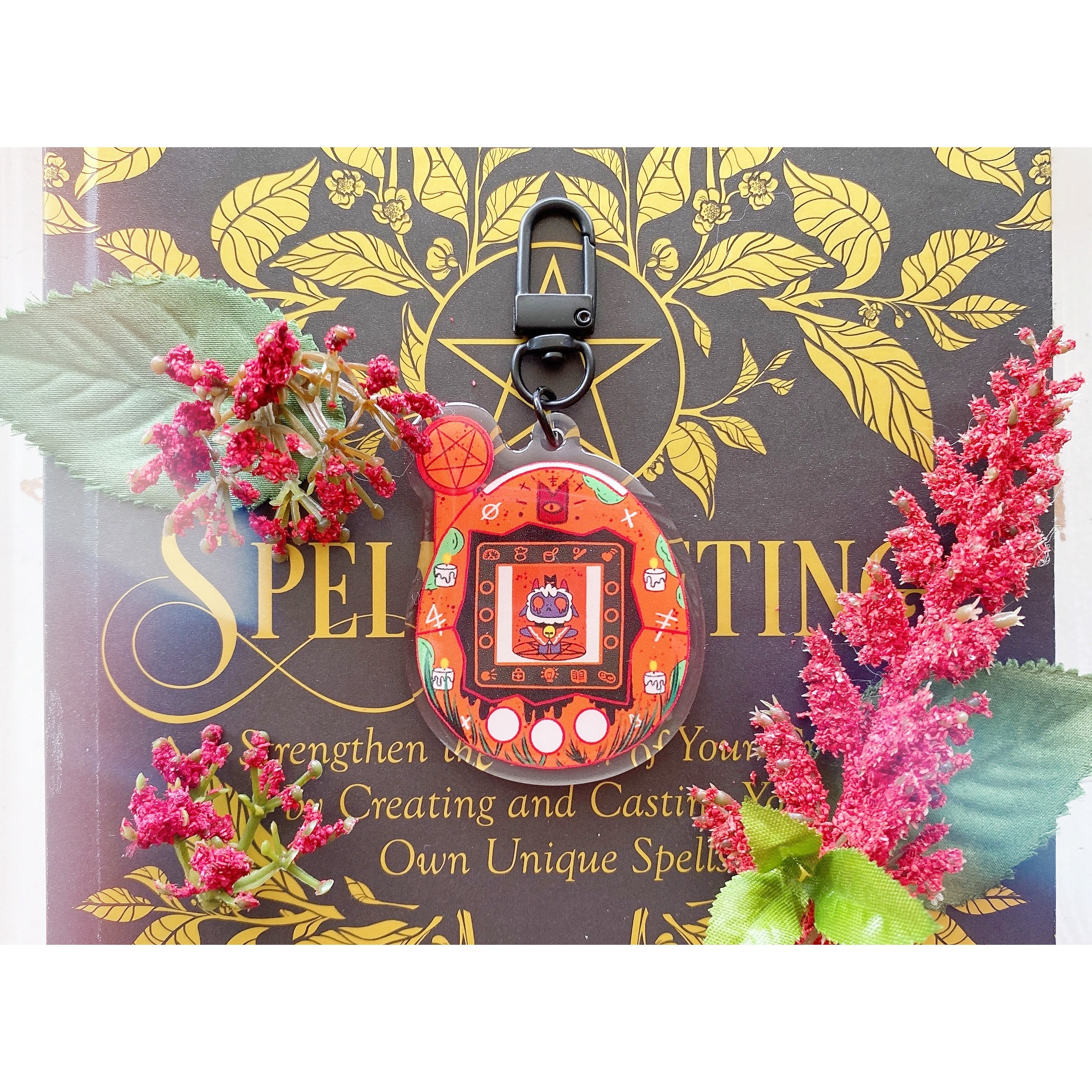 Cult of the Lamb Tamagotchi Keychain