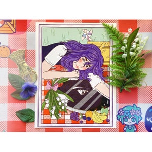Omori Mari&#39;s Picnic Art Print