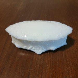 Vintage Milk Glass Trinket Dish