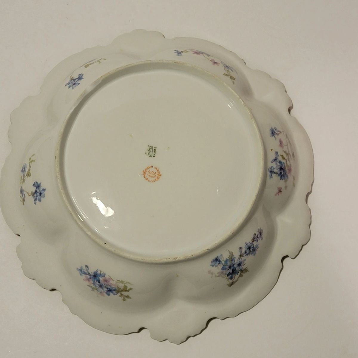 GDA Limoges France Floral Serving Bowl Etsy