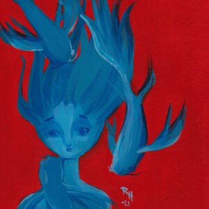 Blue koi fishes pt2 Print A3/A4